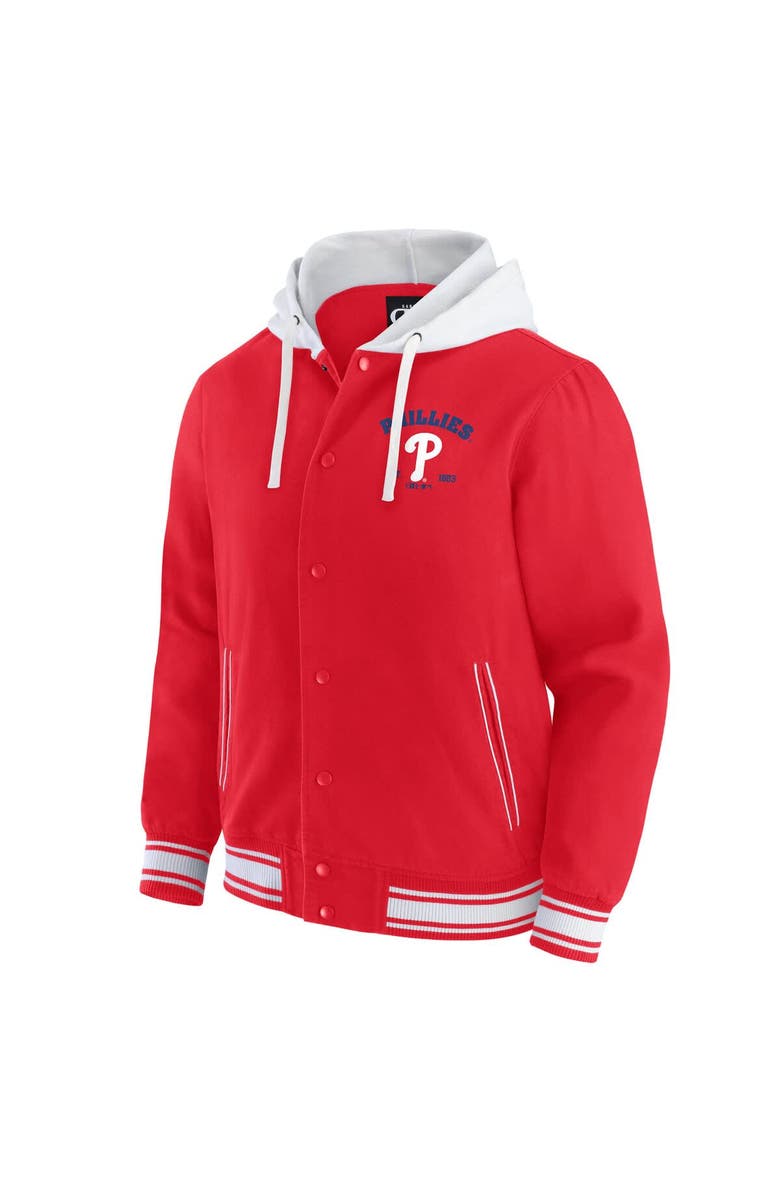 Darius Rucker Collection by Fanatics Men's Darius Rucker Collection by Fanatics Red Philadelphia Phillies Full-Snap Hooded Jacket, Alternate, color, Red