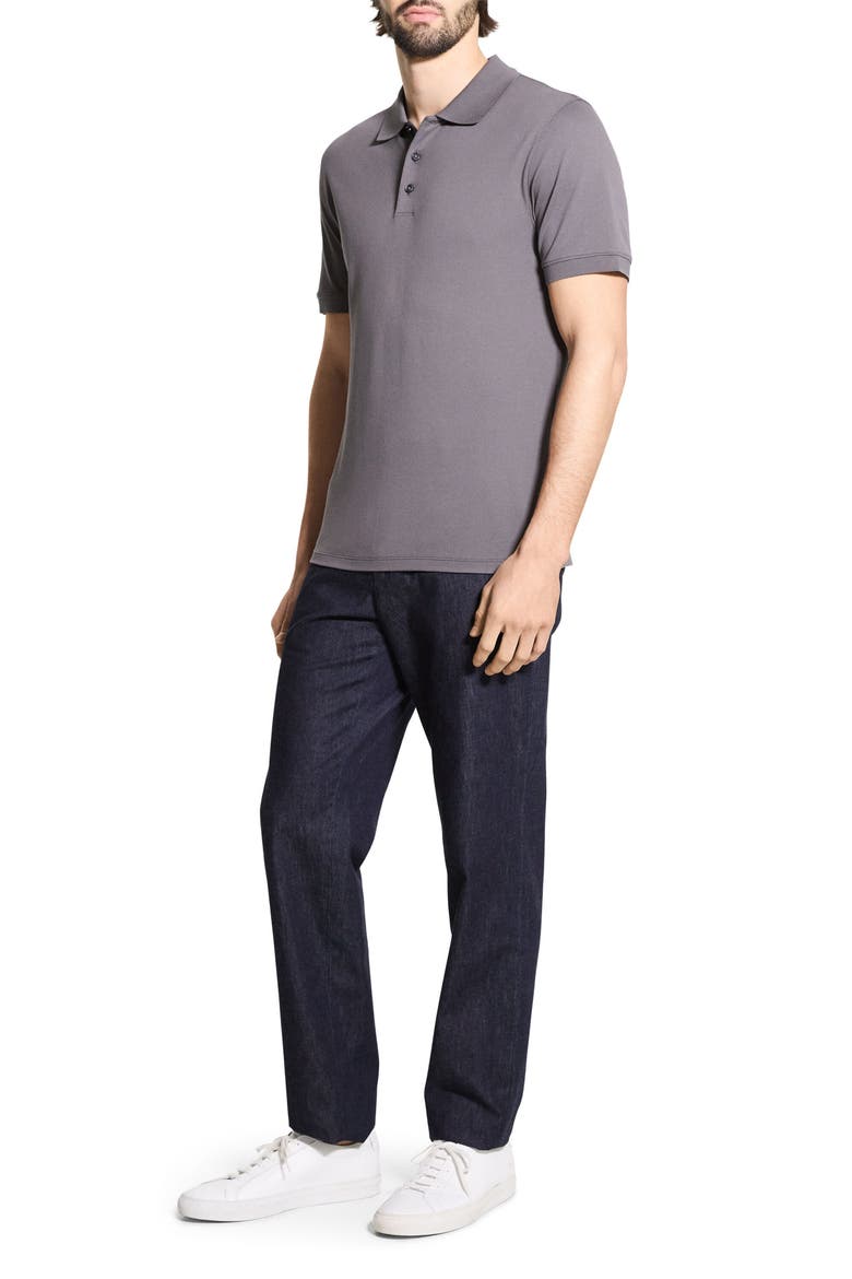 Precise Piqué Polo, Alternate, color, CARBON