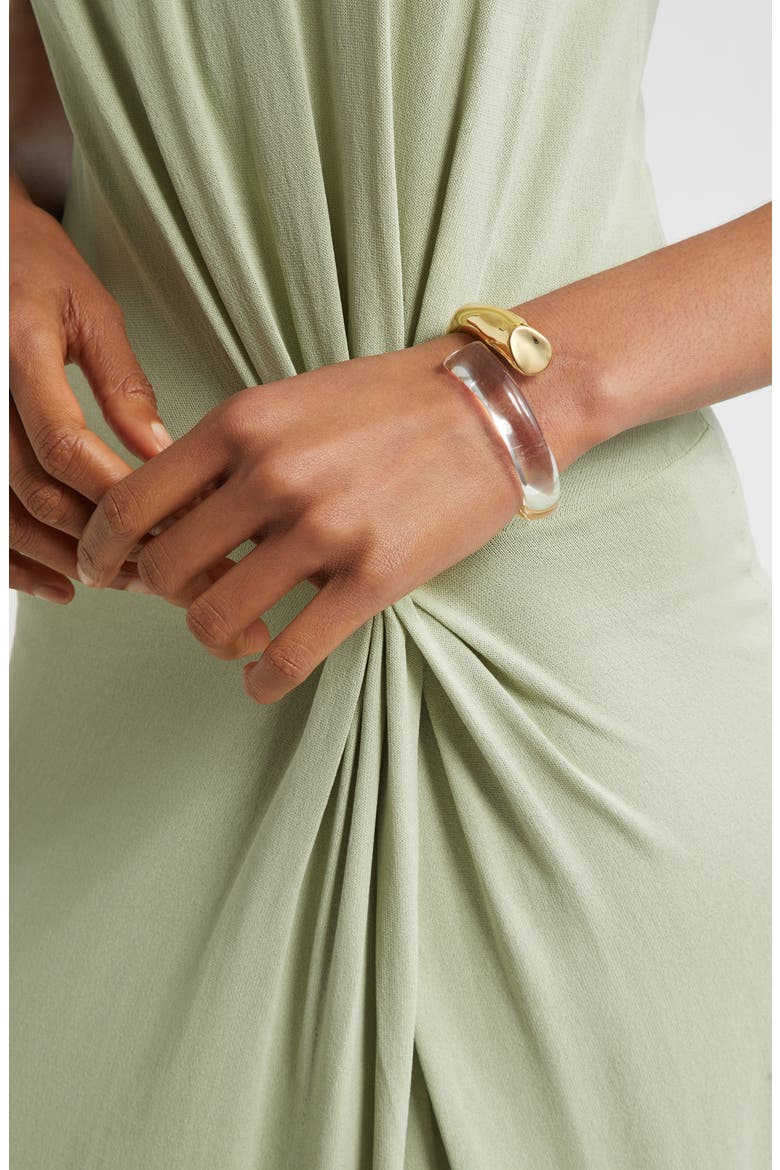 Liquid Lucite® Bypass Bracelet, Alternate, color, NO COLOR