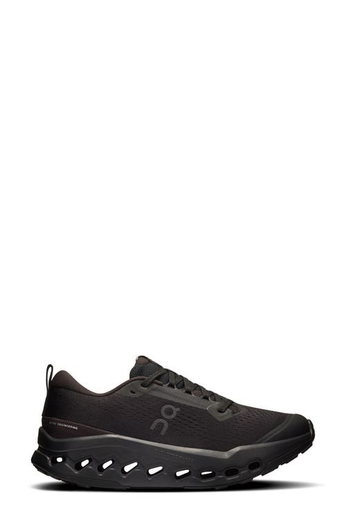 On Cloudsurfer Trail 2 Trail Running Shoe In Black