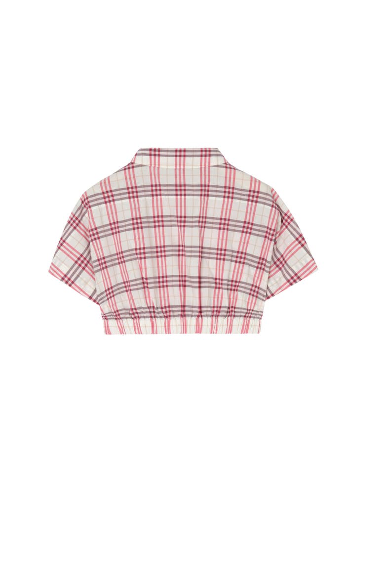 Check Cotton Shirt, Alternate, color, Aubergine purple