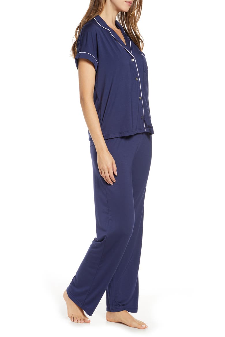 Jersey Pajamas, Alternate, color, NAVY