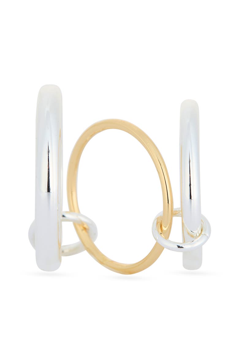 Demi Fine Interlocked Band Ring, Alternate, color, SILVER- GOLD