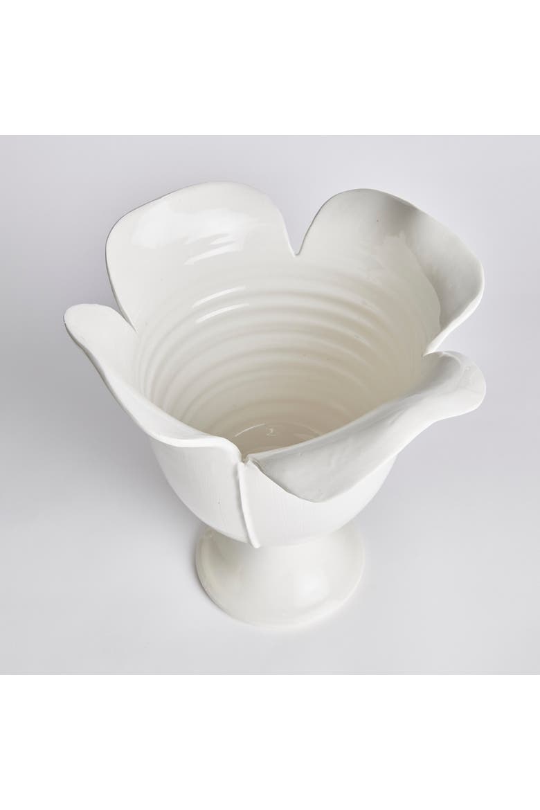 Petalo Vase, Alternate, color, White
