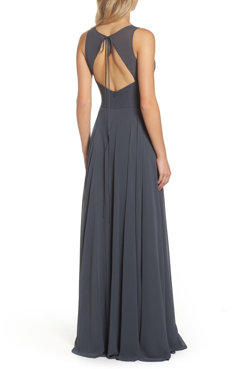 Jenny Yoo Elizabeth Chiffon Gown, Alternate, color, 