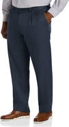 B+T Essentials Big & Tall Pleated Microfiber Dress Pants