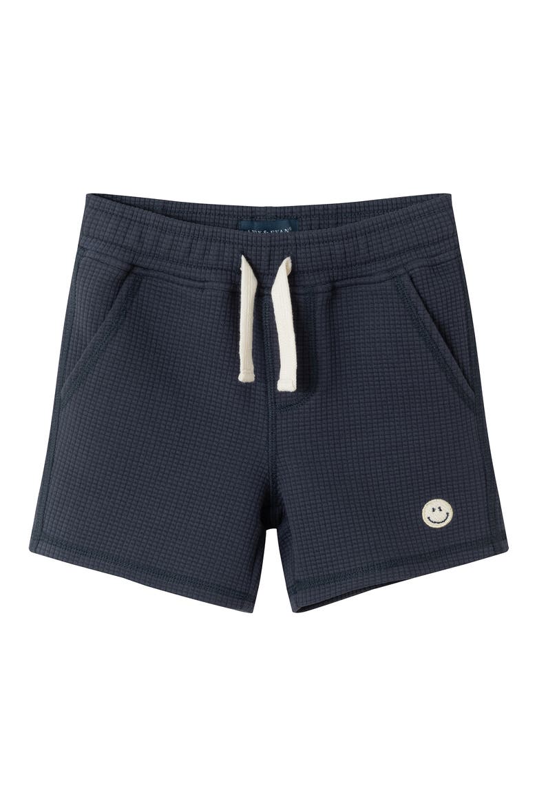 Kids' Waffle Knit Shorts, Main, color, NAVY