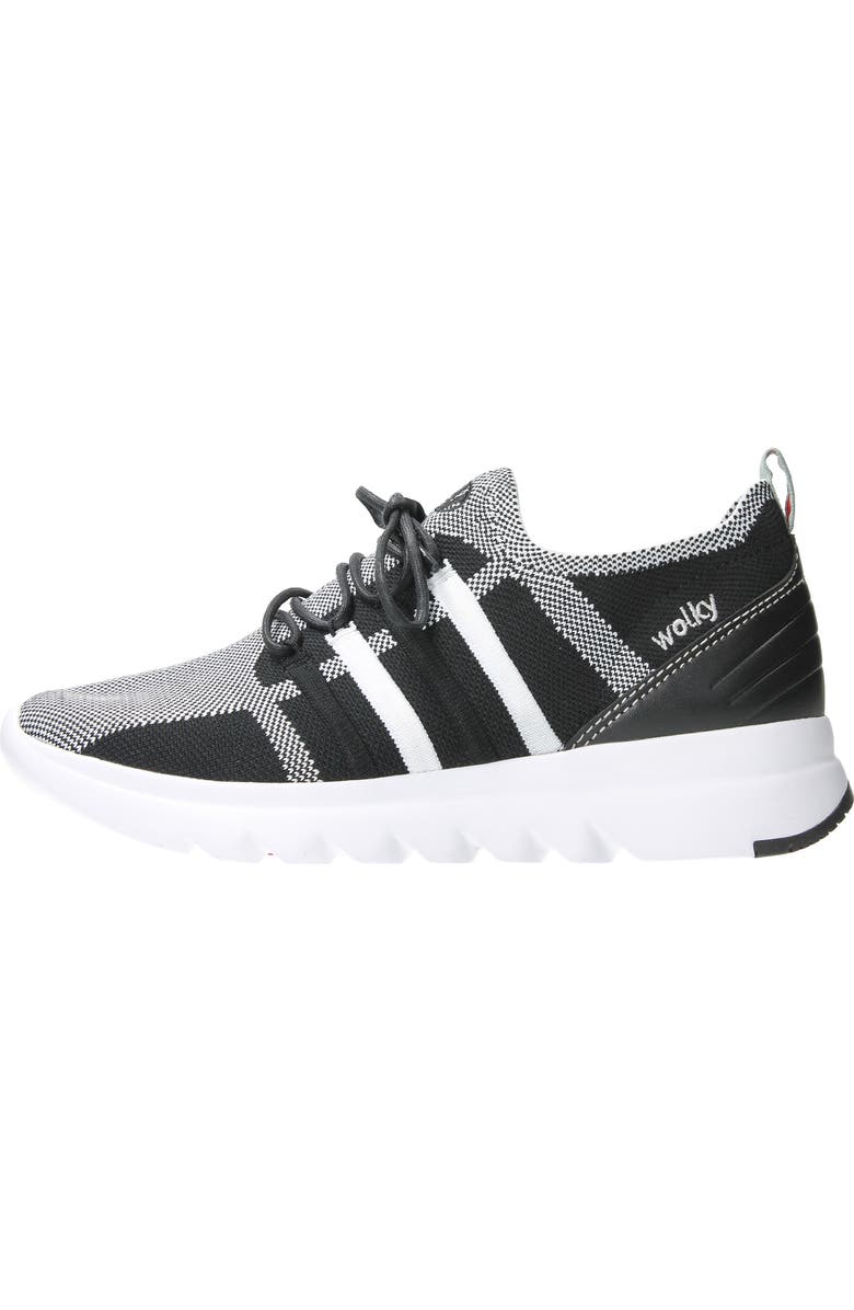 Wolky Mako Sneaker, Alternate, color, White 3D Knitting