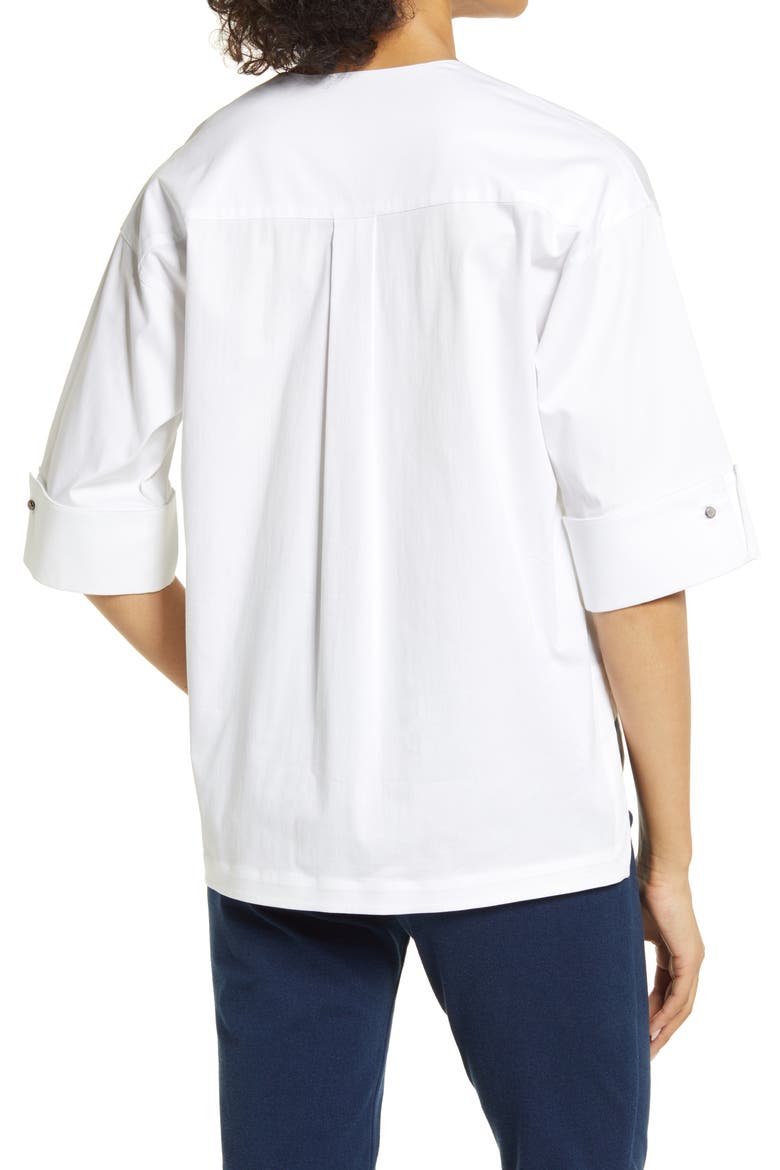 High-Low Jacket, Alternate, color, WHITE