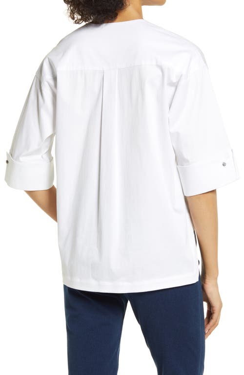 Ming Wang High-low Jacket In White