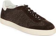 Brunello Cucinelli Mixed Media Low Top Sneaker