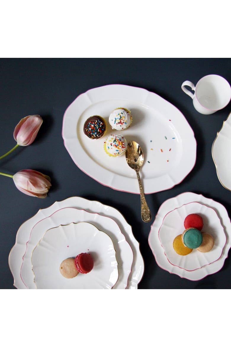 Amelie Oval Platter, Alternate, color, Roseate