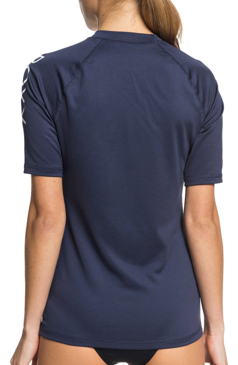 Roxy Whole Hearted Short Sleeve Rashguard, Alternate, color,
