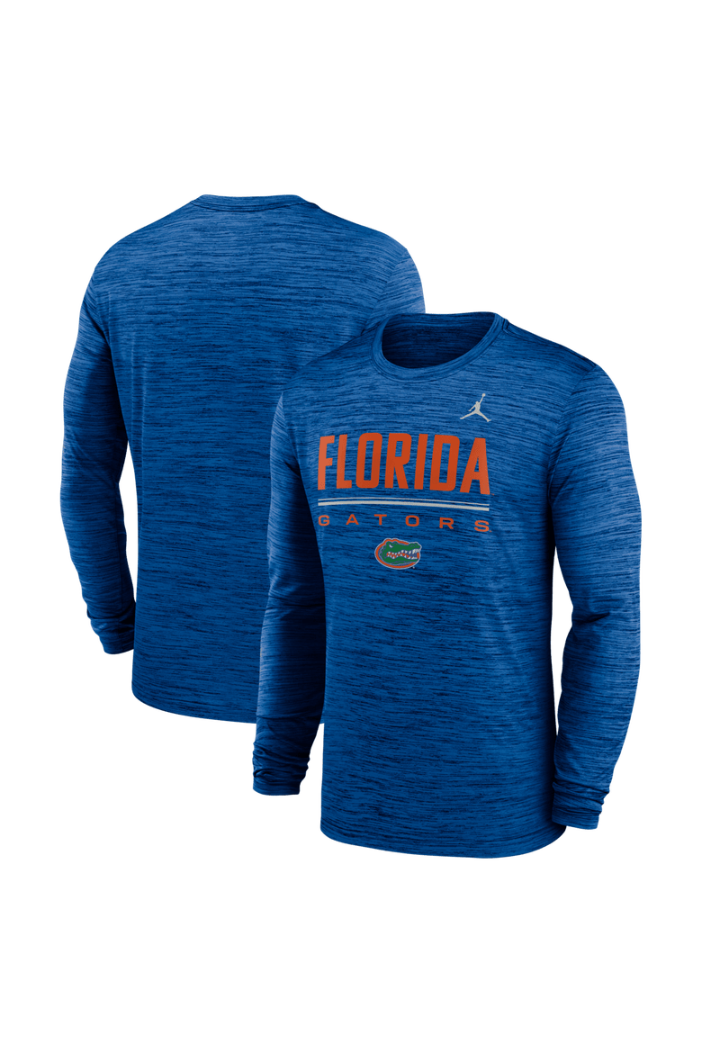 Men's Jordan Brand Royal Florida Gators Sideline Velocity Dri-FIT Long Sleeve T-Shirt, Main, color, Royal
