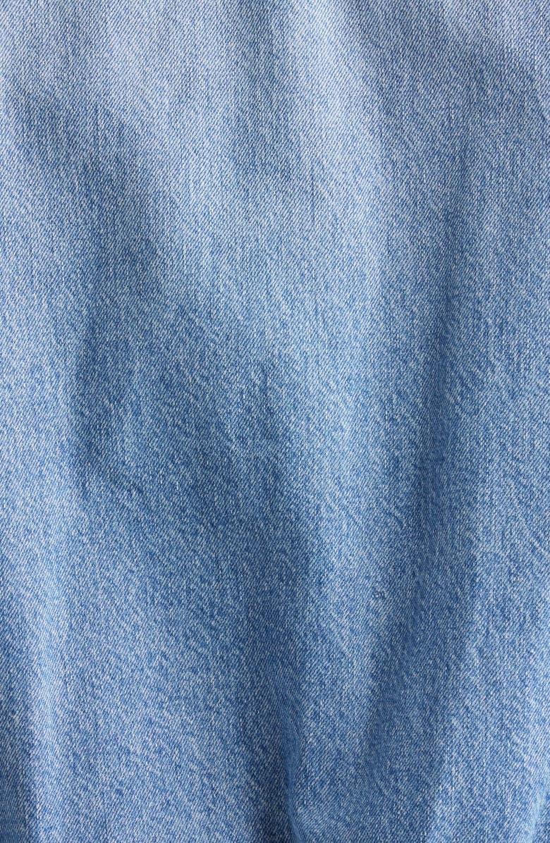 Brandon Maxwell The Harper Balloon Denim Jacket, Alternate, color, Medium Vintage Wash