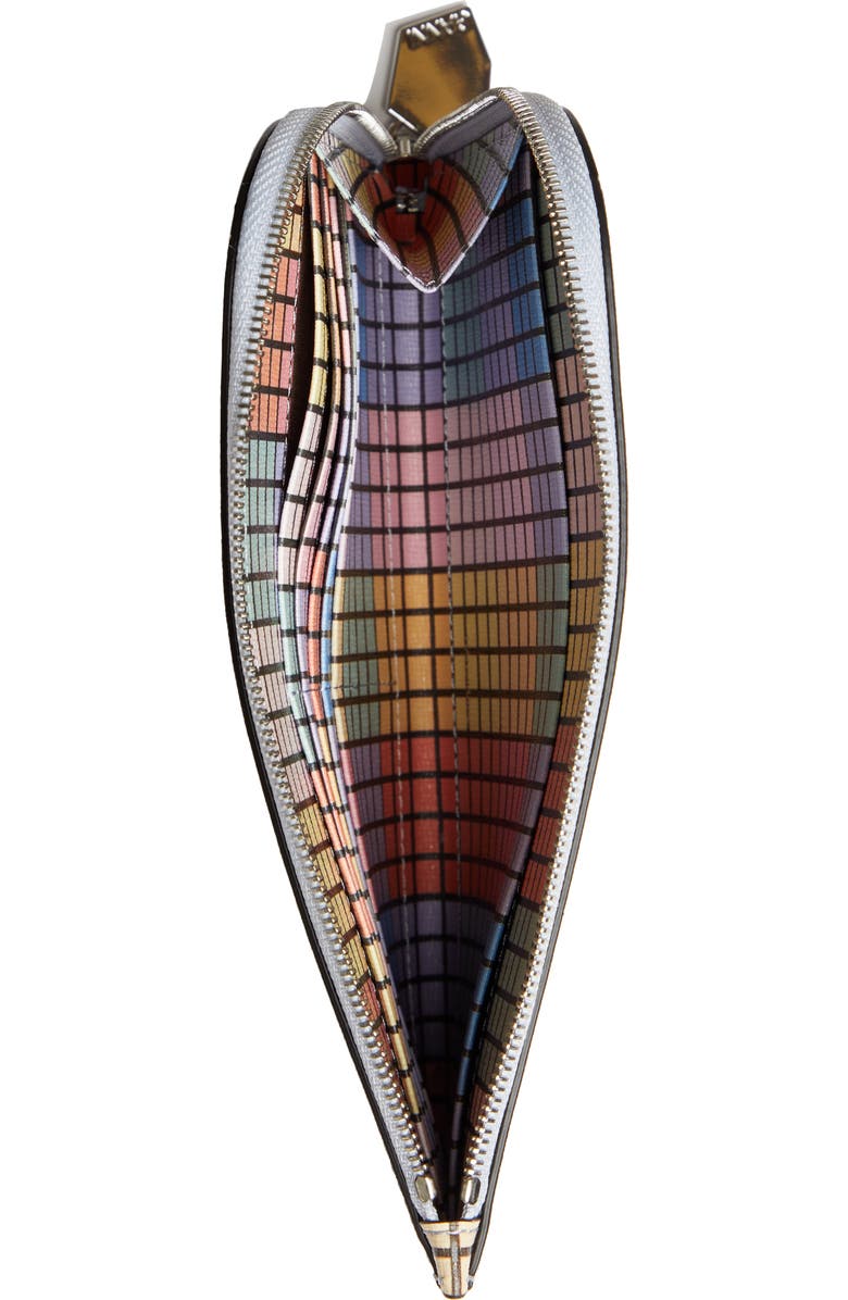 Ganni Print Leather Pouch, Alternate, color,