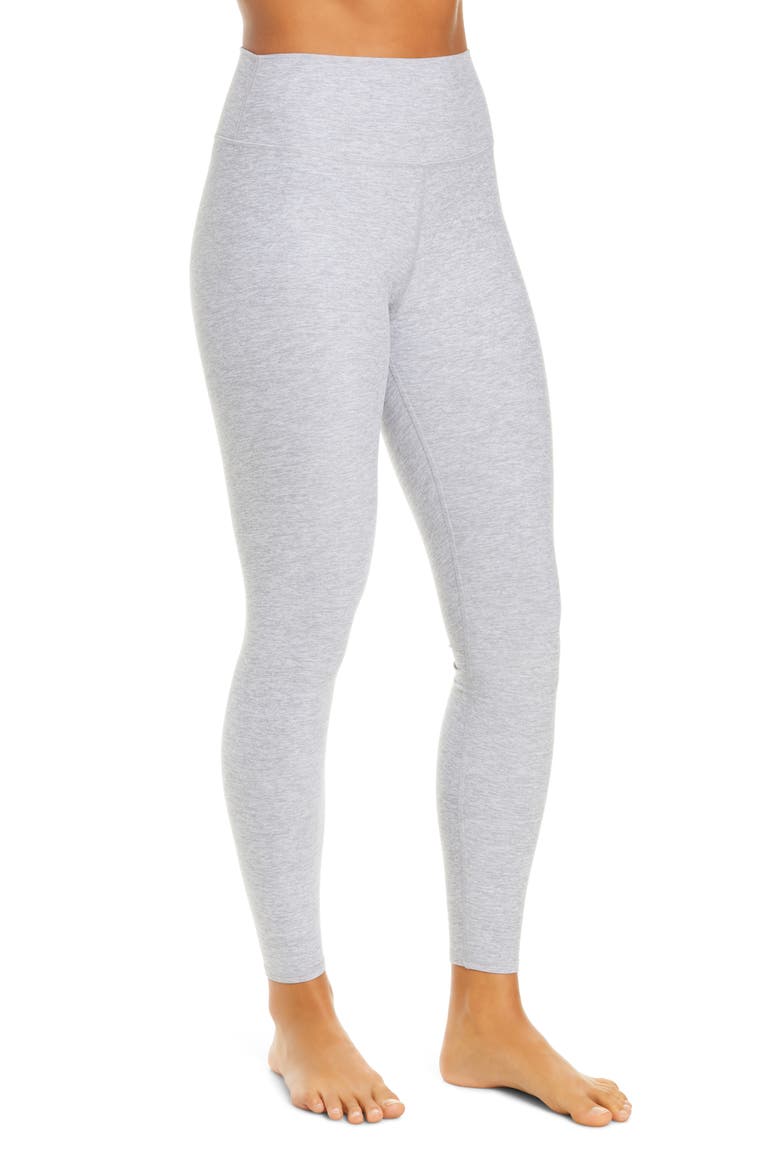 High Waist Alosoft 7/8 Leggings, Alternate, color, ATHLETIC HEATHER GREY