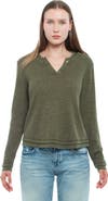 WILT Clothing Long Sleeve Henley Mock Double Layer Tee