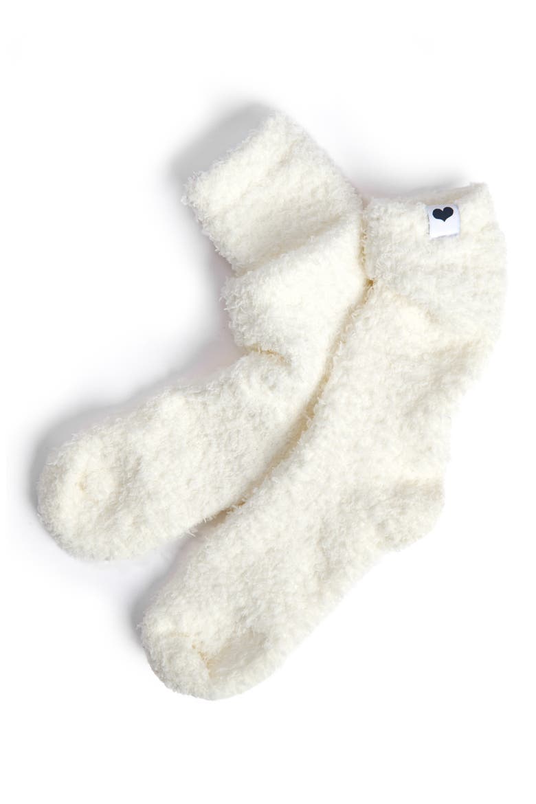 Dolce Slouchy Lounge Socks, Alternate, color, CREAM