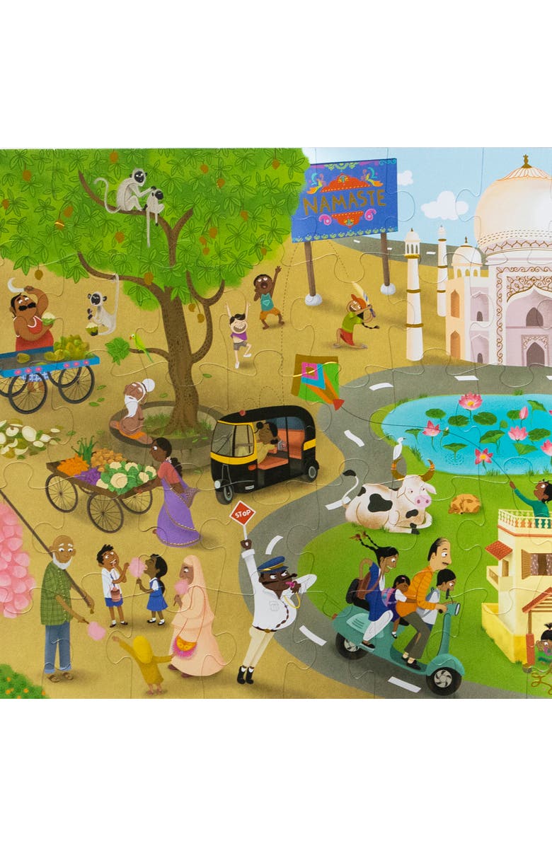 KULTURE KHAZANA Namaste India Floor Puzzle, 51 Pieces, Alternate, color, Multicolored