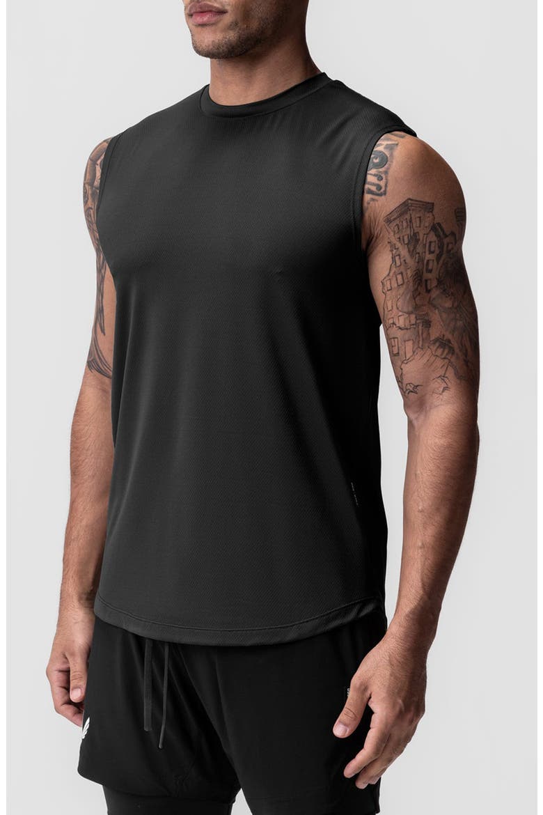 AeroSilver Muscle Tee, Main, color, BLACK