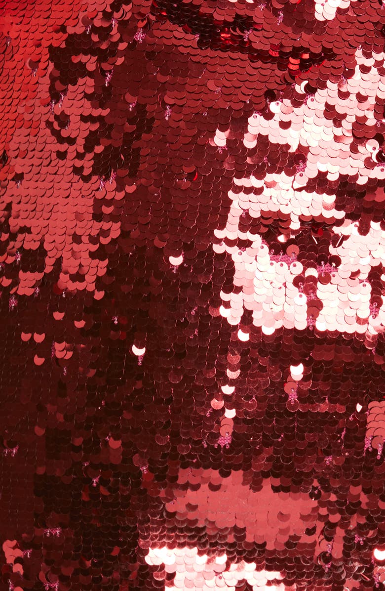 Alice + Olivia Brenna Sequin Cocktail Dress, Alternate, color, 