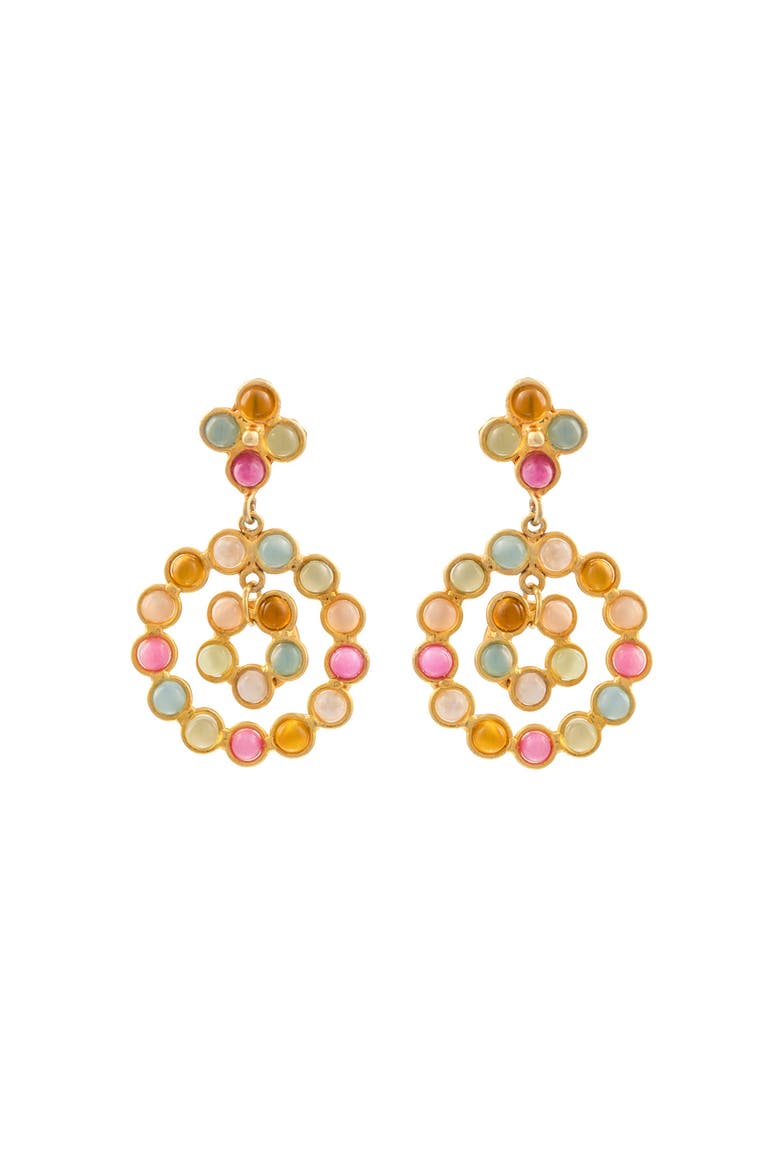 Flower Candies Earrings, Main, color, MULTI