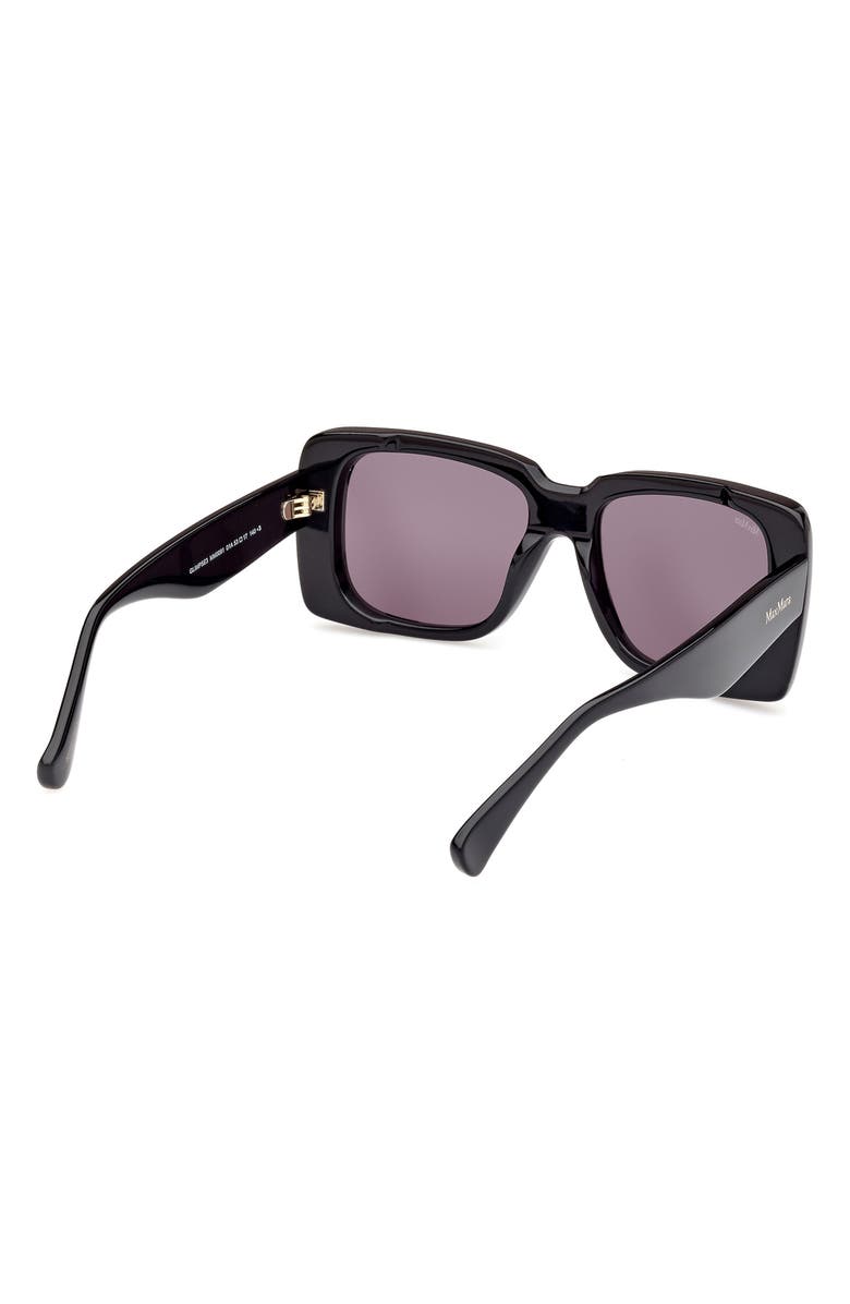 Max Mara 53mm Rectangular Sunglasses, Alternate, color, 