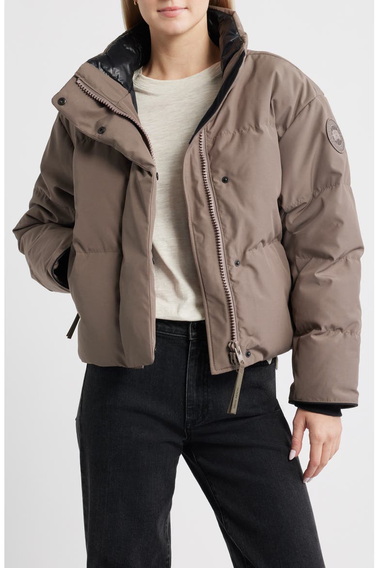 Grandview Black Label Cropped Puffer Jacket, Alternate, color, TAUPE GREY