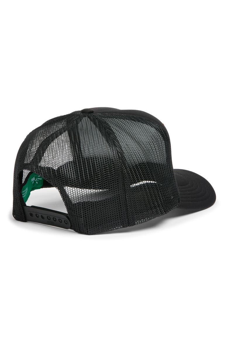 All is Well Patch Trucker Hat, Alternate, color, BLACK