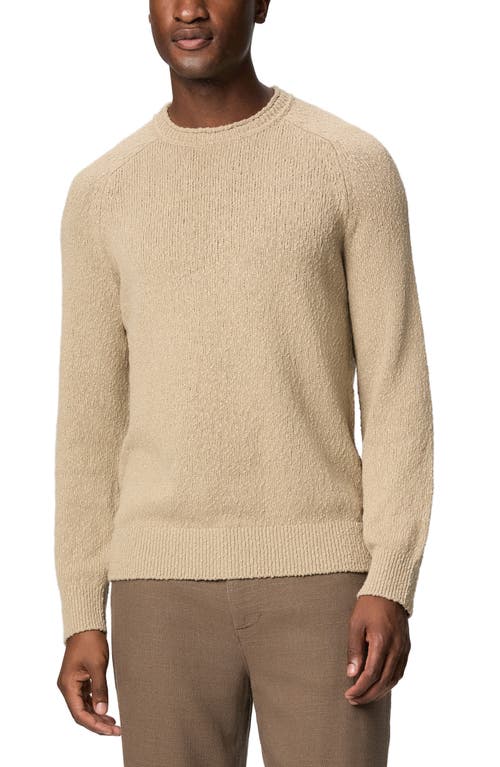 PAIGE Banuelo Bouclé Cotton Crewneck Sweater in Farro at Nordstrom, Size Large