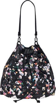 Desigual Floral Woven Faux Leather Backpack