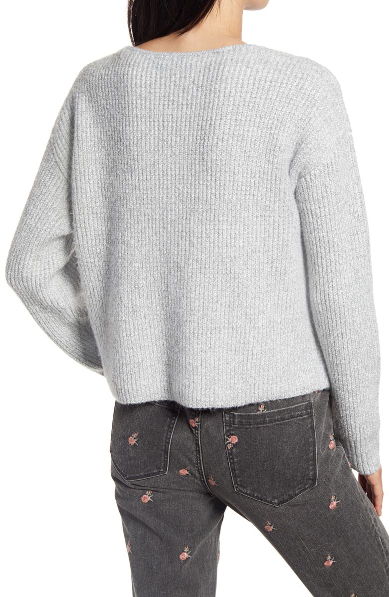 BP. Weekend V-Neck Sweater, Alternate, color, 