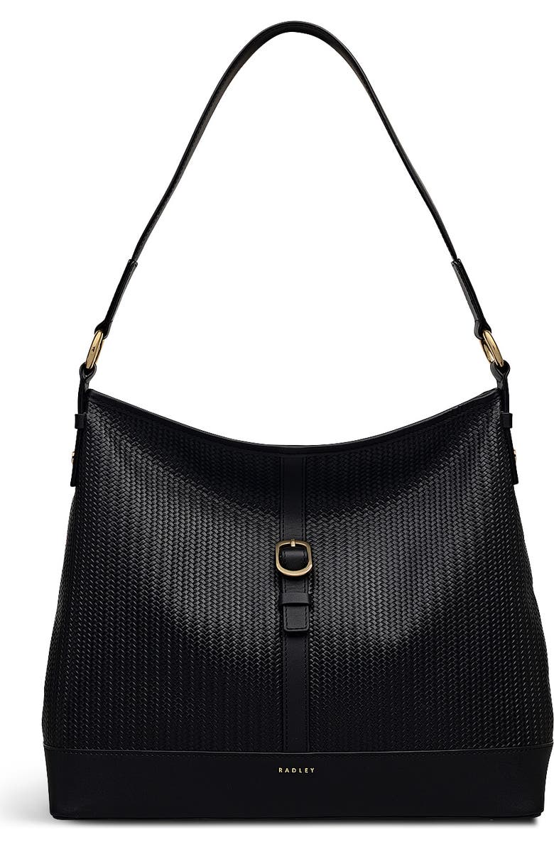 Radley Ebury - Weave Medium Ziptop Shoulder Bag, Main, color, Black
