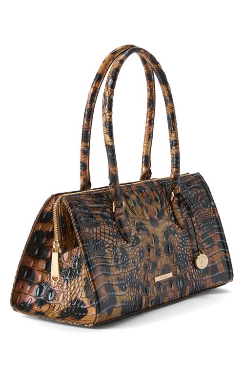 Brahmin Sophia Croc Embossed Leather Satchel