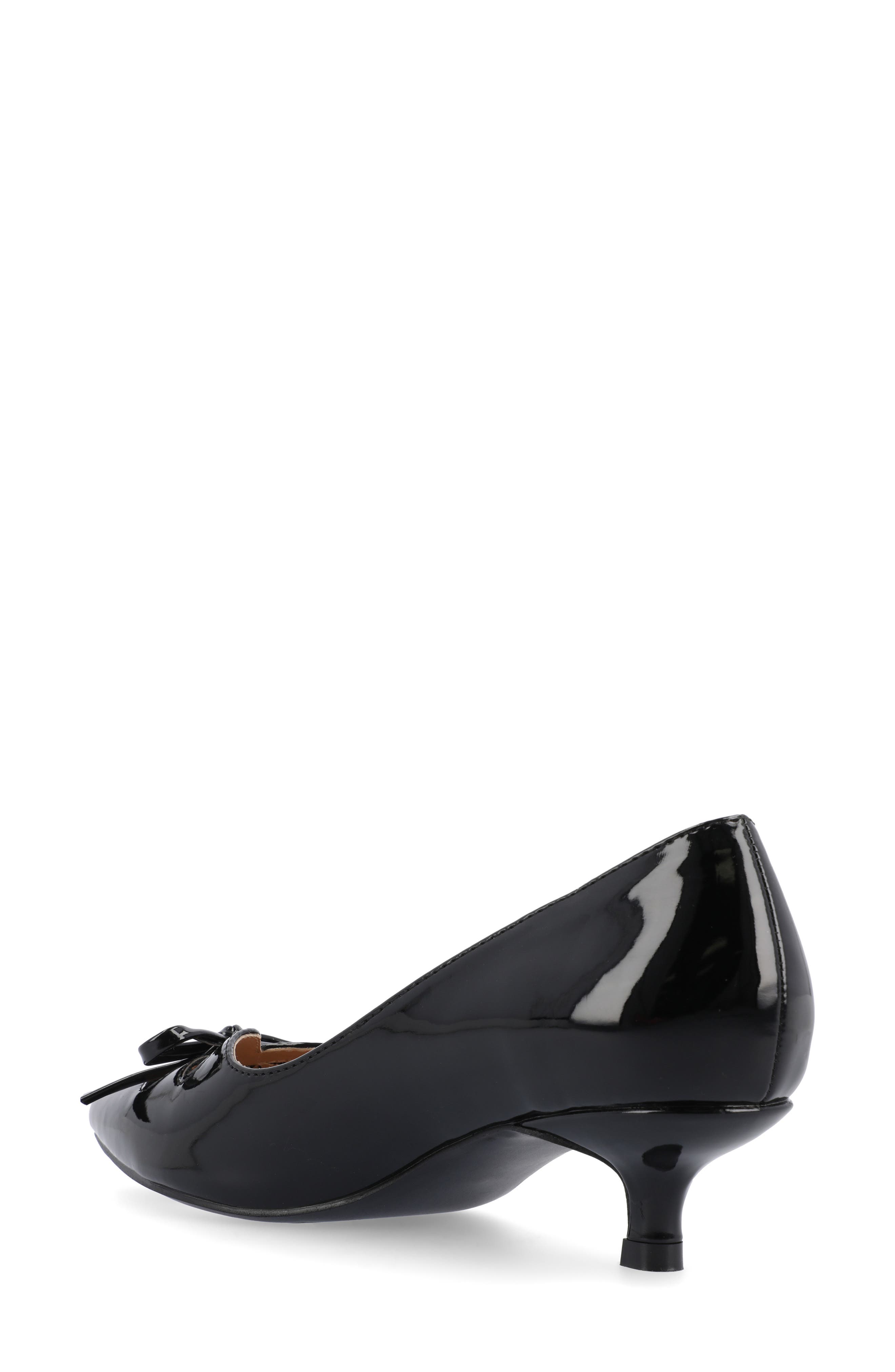 Journee Collection Lutana Kitten Heel Pump, Alternate, color, Black