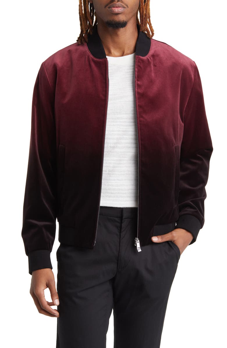 BOSS Hanry Ombré Bomber Jacket, Main, color, 