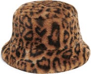Apparis Amara Leopard Pluche™ Faux Fur Bucket Hat