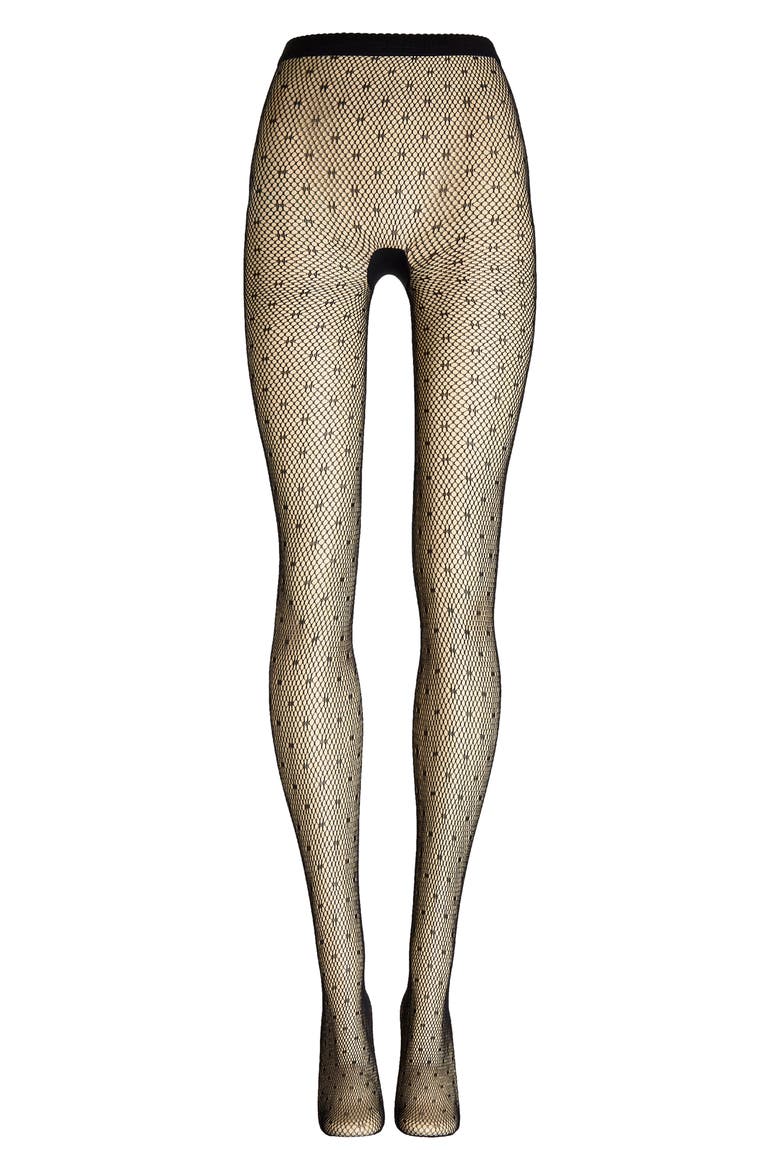Dot Net Tights, Alternate, color, BLACK