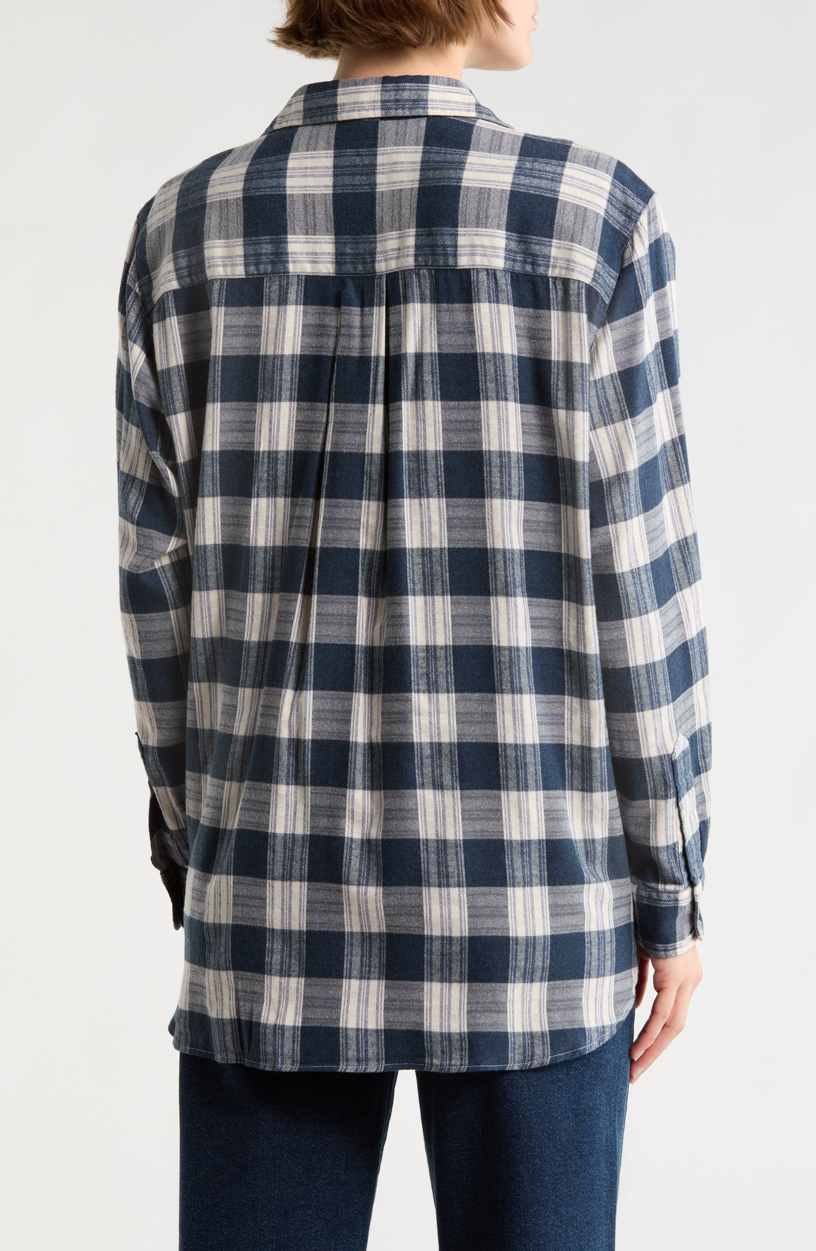 Joedy Plaid Boyfriend Button-Up Shirt - image 2