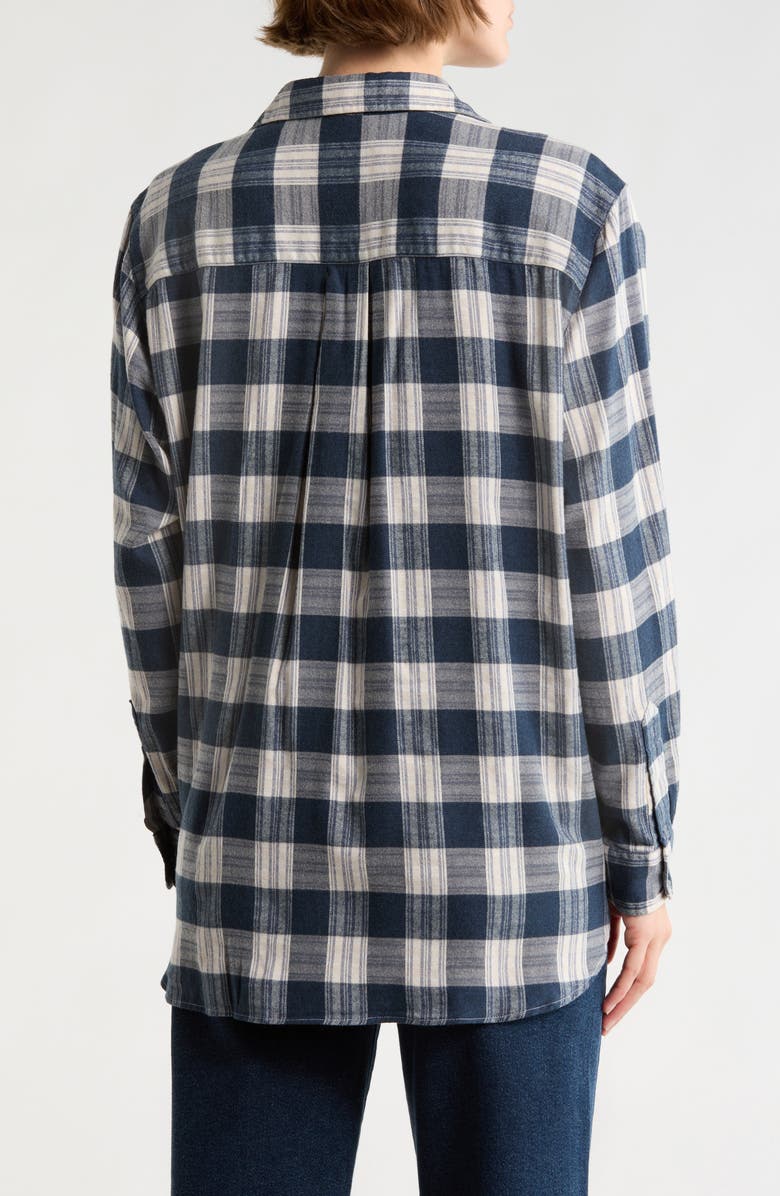 Frank & Eileen Joedy Plaid Boyfriend Button-Up Shirt, Alternate, color, Blue And White Plaid