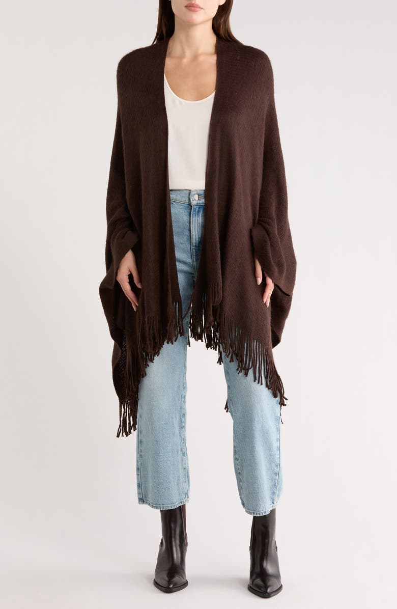 Vince Camuto Feels Like Home Solid Topper, Main, color, Chocolate