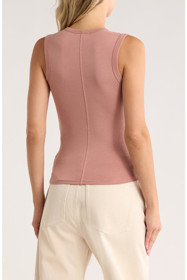 Lucy V-Neck Sleeveless Top, Alternate, color, WASHED ROSE