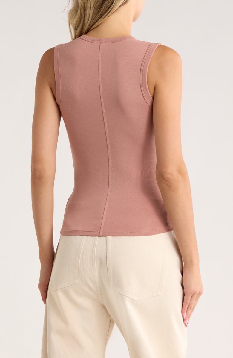 rag & bone Lucy V-Neck Sleeveless Top, Alternate, color, Washed Rose