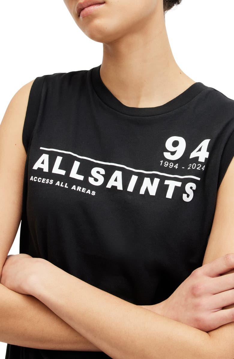 AllSaints Access Imogen Graphic Muscle Tee, Alternate, color, 