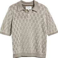 Corridor Cable Lace Stitch Pima Cotton Polo