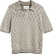 Corridor Cable Lace Stitch Pima Cotton Polo