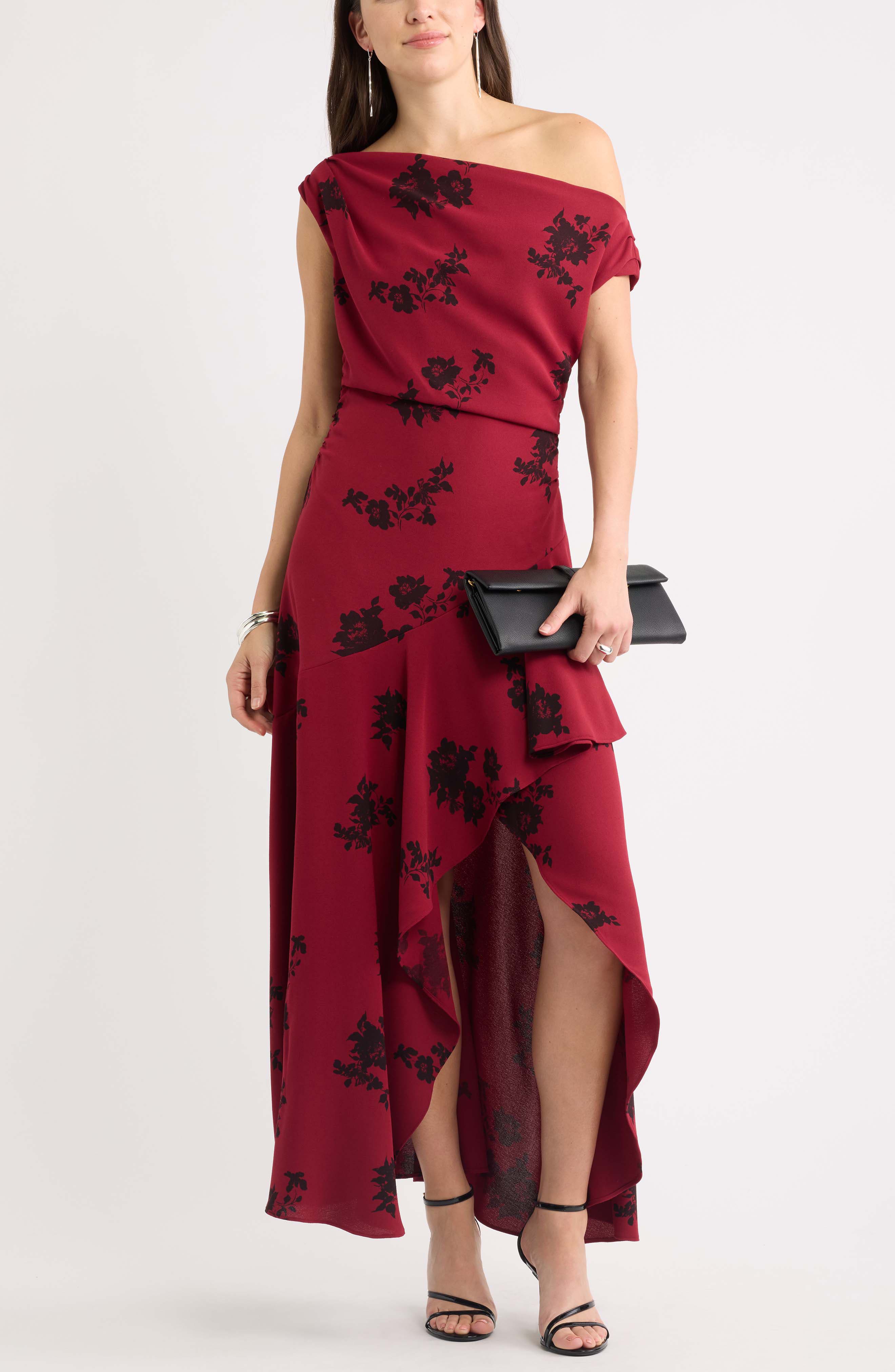 selected RED BROWN BRITNEY FLORAL