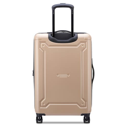 Jeep Jh004c Checked-medium 24 Inch Hardside Expandable Luggage With Spinner Wheels In Sand