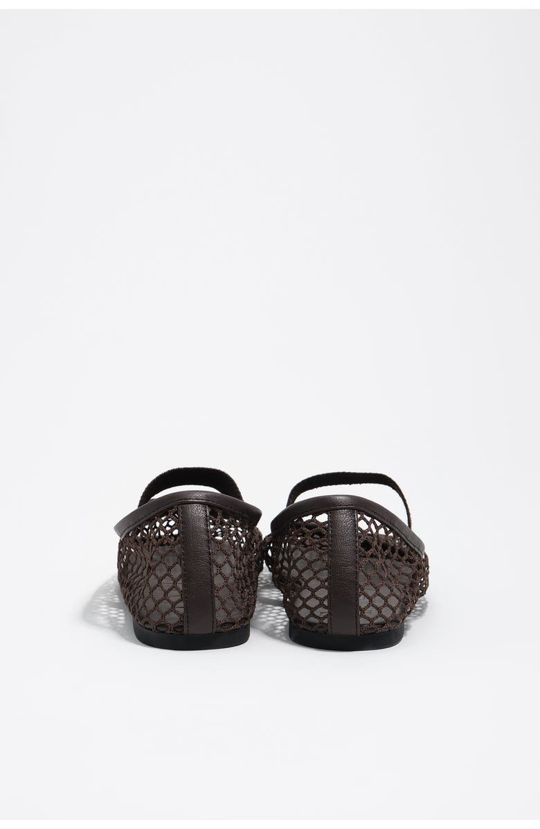Bimba y Lola Mesh Ballerina, Alternate, color, Dark Brown
